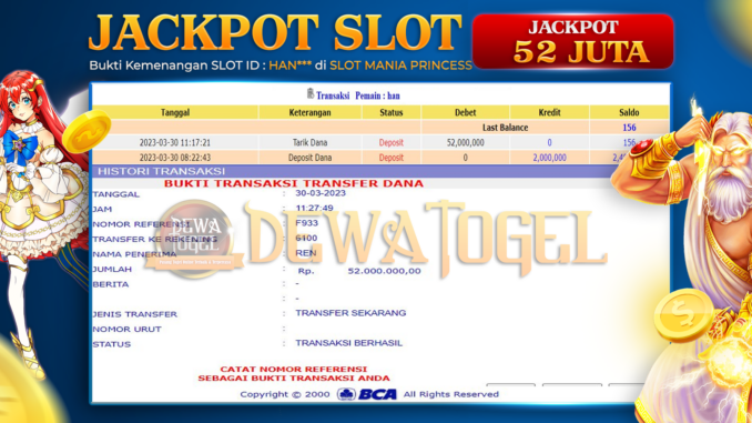 bukti jp dewatogel #106 bukti jp dewatogel #106