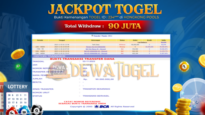 BUKTI JP DEWATOGEL #891 BUKTI JP DEWATOGEL #891